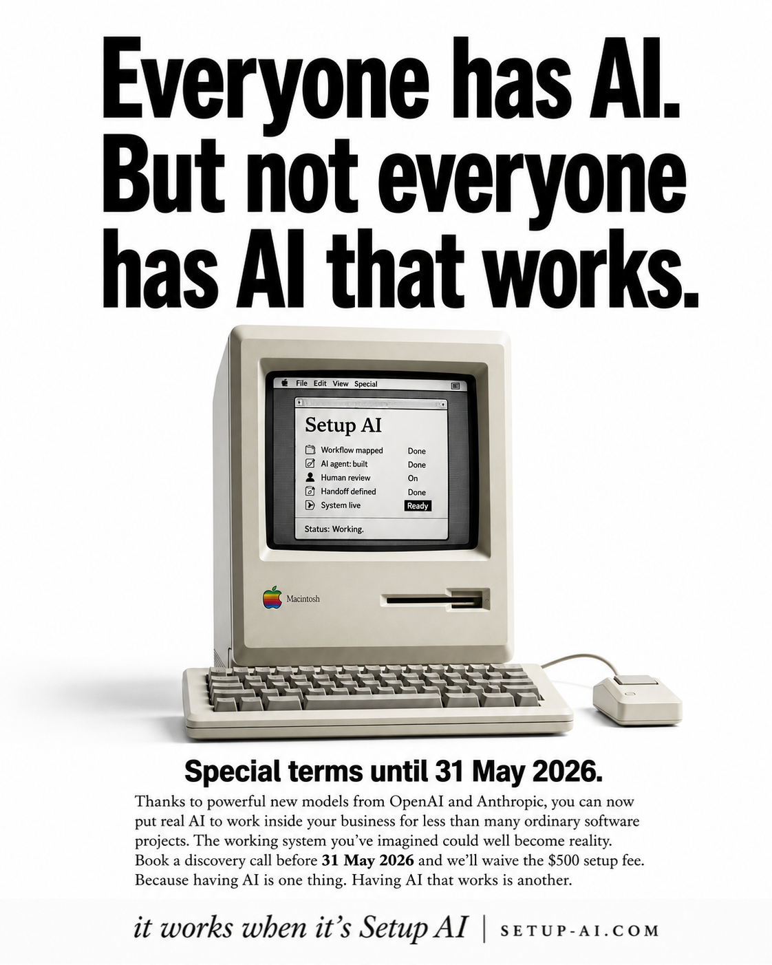 Setup AI advertisement 1